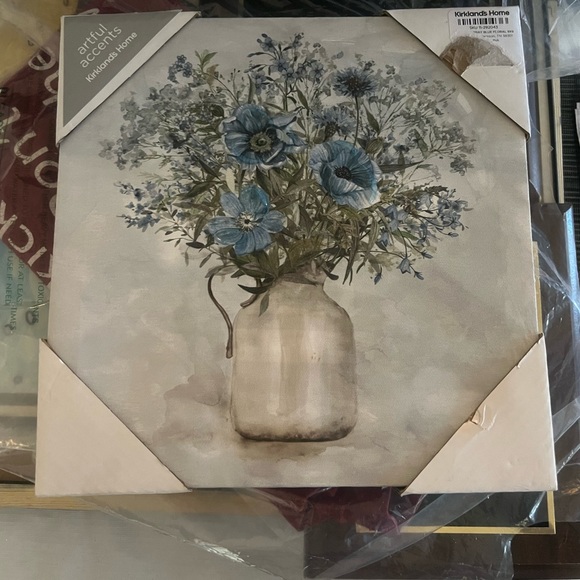 Floral canvas wall art - Picture 1 of 3